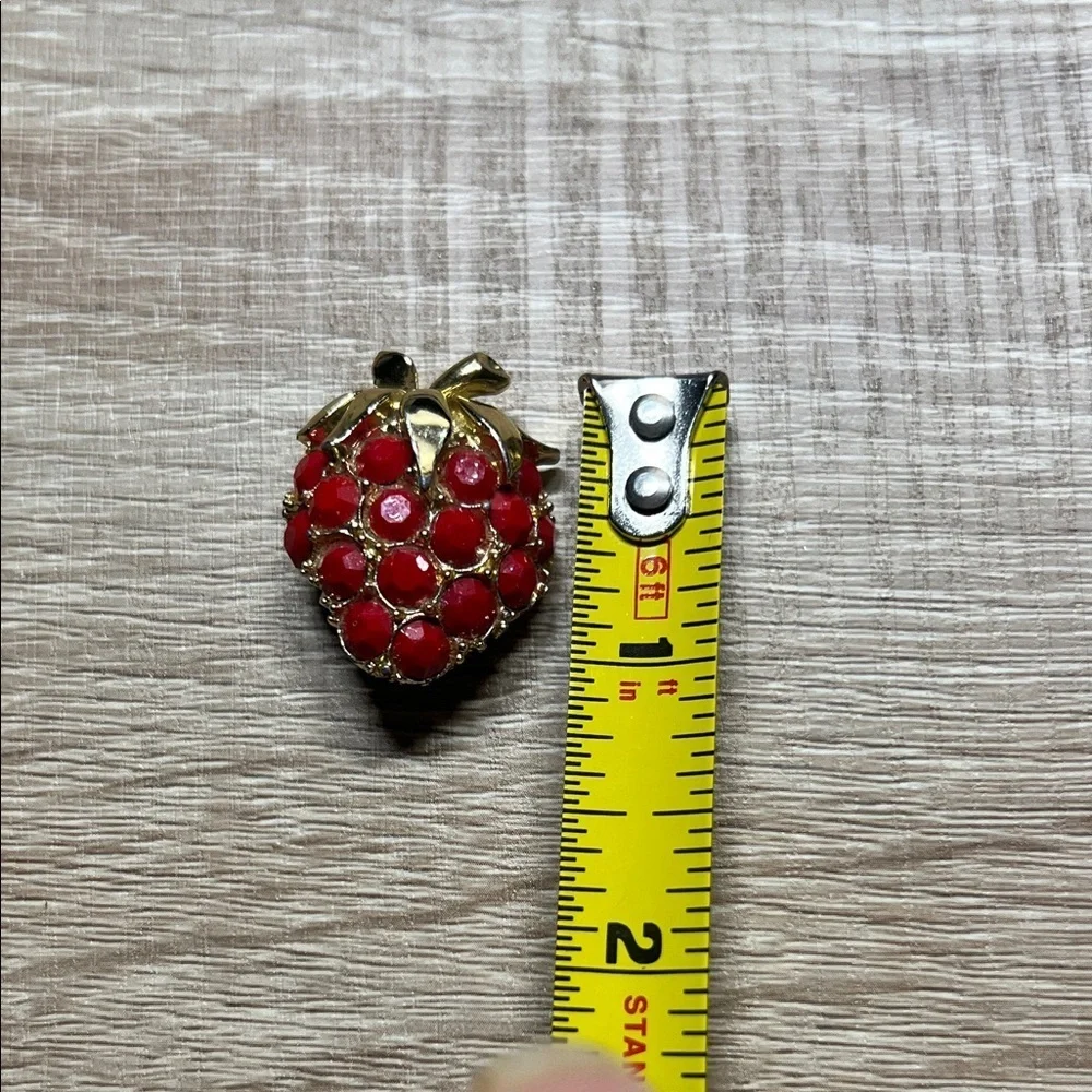 Vintage Strawberry Brooch
